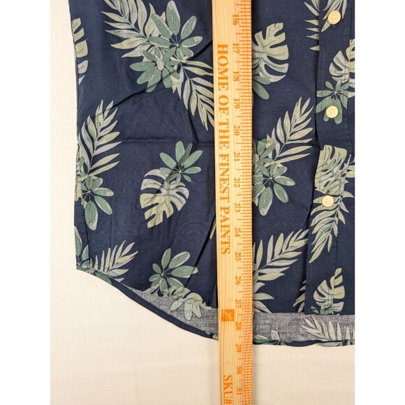 Jachs NY Mens Navy Floral Short Sleeve Shirt Small - Picture 4 of 8